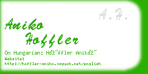 aniko hoffler business card